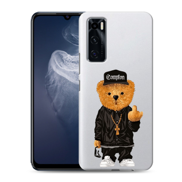 Силиконовый чехол на Vivo V20 SE с принтом Мишка Силиконовый чехол на Vivo V20 SE с принтом Мишка