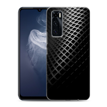 Силиконовый чехол на Vivo V20 SE с принтом Текстура металла Силиконовый чехол на Vivo V20 SE с принтом Текстура металла
