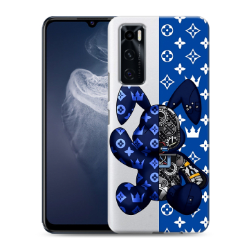 Силиконовый чехол на Vivo V20 SE с принтом Луи робот Силиконовый чехол на Vivo V20 SE с принтом Луи робот