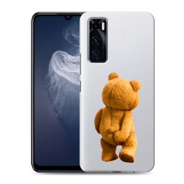 Силиконовый чехол на Vivo V20 SE с принтом Медведь Силиконовый чехол на Vivo V20 SE с принтом Медведь