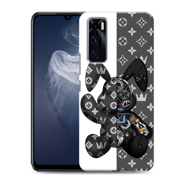 Силиконовый чехол на Vivo V20 SE с принтом Луи робот Силиконовый чехол на Vivo V20 SE с принтом Луи робот