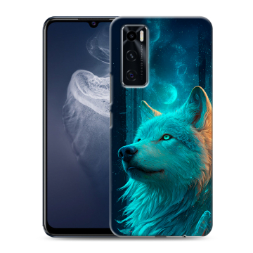 Силиконовый чехол на Vivo V20 SE с принтом бабочки саккура Силиконовый чехол на Vivo V20 SE с принтом бабочки саккура