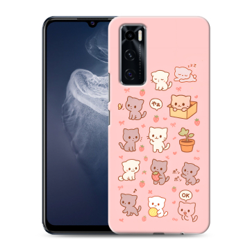 Силиконовый чехол на Vivo V20 SE с принтом Hello Kitty Хелоу Кити Силиконовый чехол на Vivo V20 SE с принтом Hello Kitty Хелоу Кити