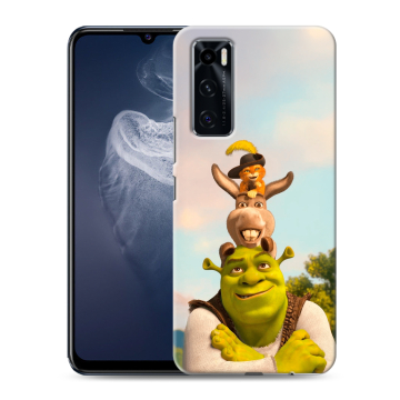 Силиконовый чехол на Vivo V20 SE с принтом Шрек Shrek