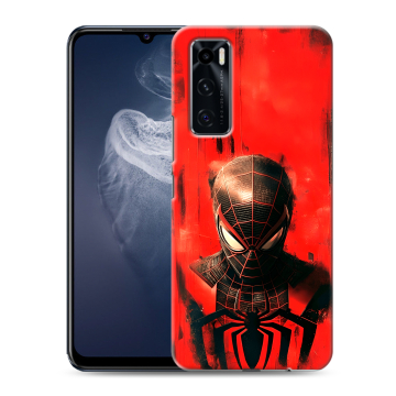 Силиконовый чехол на Vivo V20 SE с принтом человек паук spiderman Силиконовый чехол на Vivo V20 SE с принтом человек паук spiderman