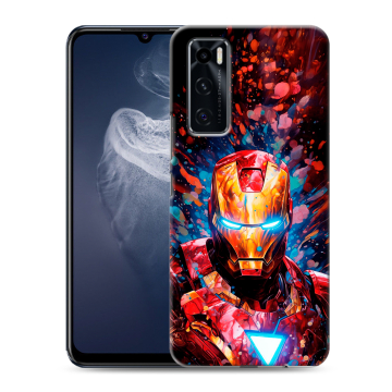 Силиконовый чехол на Vivo V20 SE с принтом Железный человек Ironman Силиконовый чехол на Vivo V20 SE с принтом Железный человек Ironman