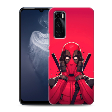 Силиконовый чехол на Vivo V20 SE с принтом Дедпул Deadpool Силиконовый чехол на Vivo V20 SE с принтом Дедпул Deadpool