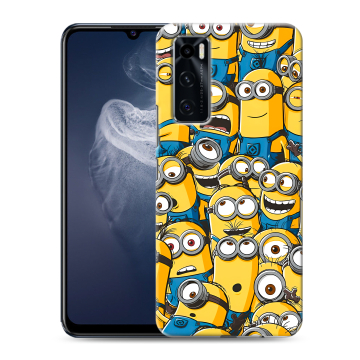 Силиконовый чехол на Vivo V20 SE с принтом Миньоны Силиконовый чехол на Vivo V20 SE с принтом Миньоны