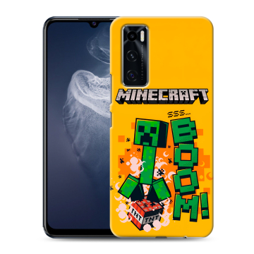 Силиконовый чехол на Vivo V20 SE с принтом Майнкрафт Minecraft Силиконовый чехол на Vivo V20 SE с принтом Майнкрафт Minecraft