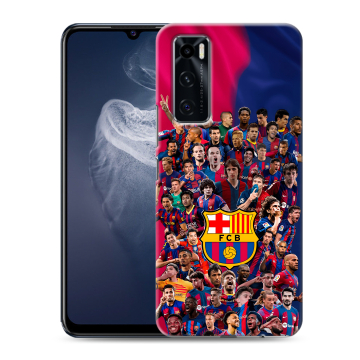 Силиконовый чехол на Vivo V20 SE с принтом Барселона Barcelona Силиконовый чехол на Vivo V20 SE с принтом Барселона Barcelona