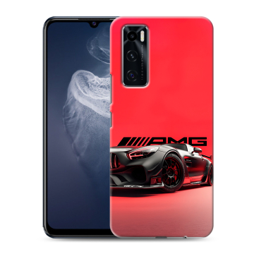 Силиконовый чехол на Vivo V20 SE с принтом Мерседес Mercedes AMG