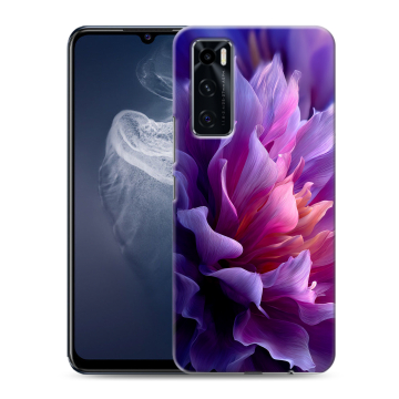 Силиконовый чехол на Vivo V20 SE с принтом женский цветы Силиконовый чехол на Vivo V20 SE с принтом женский цветы