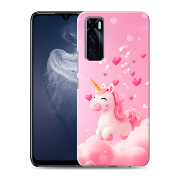 Силиконовый чехол на Vivo V20 SE с принтом Единорог Силиконовый чехол на Vivo V20 SE с принтом Единорог