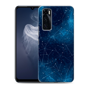 Силиконовый чехол на Vivo V20 SE с принтом Космос звезды
