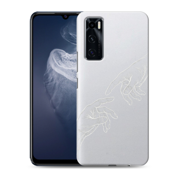 Силиконовый чехол на Vivo V20 SE с принтом Сотворение мира