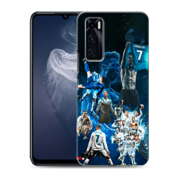 Силиконовый чехол на Vivo V20 SE с принтом Реал Роналдо