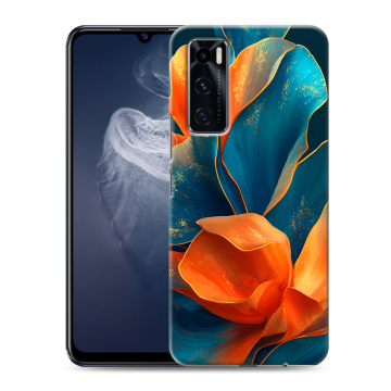 Силиконовый чехол на Vivo V20 SE с принтом Цветы