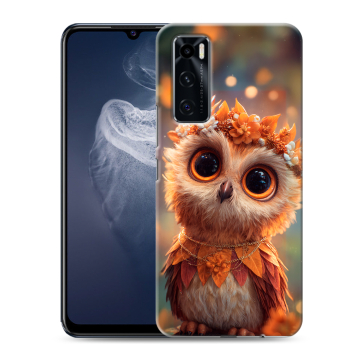 Силиконовый чехол на Vivo V20 SE с принтом Милая сова