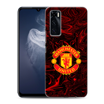 Силиконовый чехол на Vivo V20 SE с принтом Manchester United