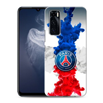 Силиконовый чехол на Vivo V20 SE с принтом PSG ПСЖ