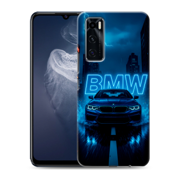 Силиконовый чехол на Vivo V20 SE с принтом BMW БМВ Силиконовый чехол на Vivo V20 SE с принтом BMW БМВ