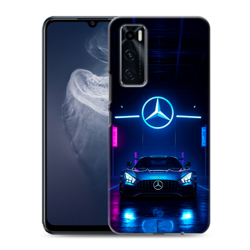 Силиконовый чехол на Vivo V20 SE с принтом Mercedes Мерседес Силиконовый чехол на Vivo V20 SE с принтом Mercedes Мерседес