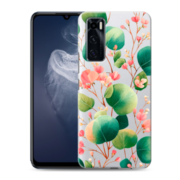Силиконовый чехол на Vivo V20 SE с принтом женский