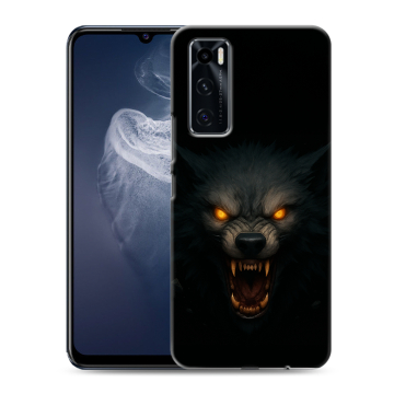 Силиконовый чехол на Vivo V20 SE с принтом Волк