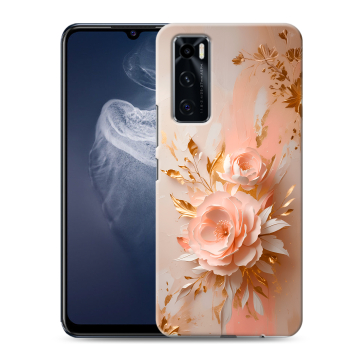 Силиконовый чехол на Vivo V20 SE с принтом женский