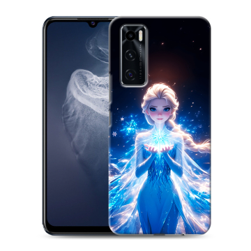 Силиконовый чехол на Vivo V20 SE с принтом Холодное сердце Frozen Силиконовый чехол на Vivo V20 SE с принтом Холодное сердце Frozen