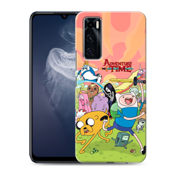 Силиконовый чехол на Vivo V20 SE с принтом Adventure time Время приключений