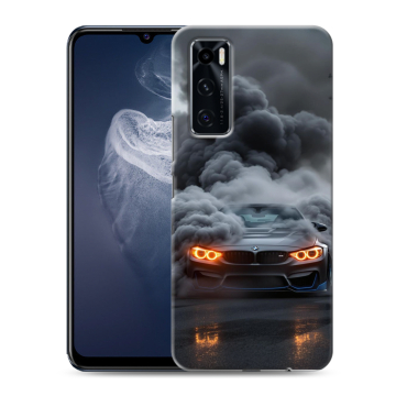 Силиконовый чехол на Vivo V20 SE с принтом BMW БМВ