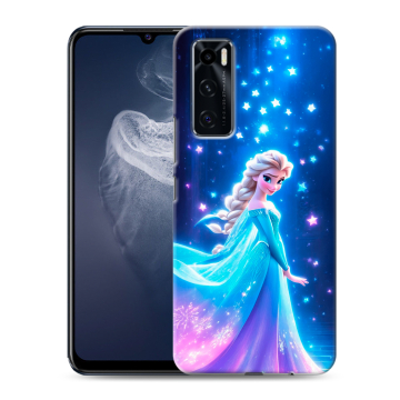 Силиконовый чехол на Vivo V20 SE с принтом Холодное сердце Frozen Силиконовый чехол на Vivo V20 SE с принтом Холодное сердце Frozen