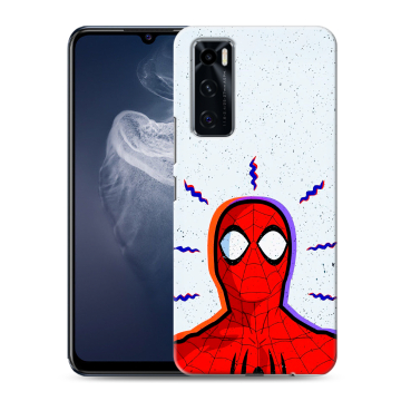 Силиконовый чехол на Vivo V20 SE с принтом Spiderman Человек паук