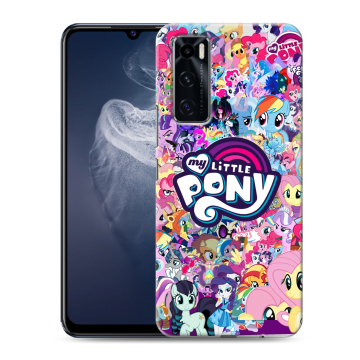 Силиконовый чехол на Vivo V20 SE с принтом My little pony Дружба чудо Силиконовый чехол на Vivo V20 SE с принтом My little pony Дружба чудо