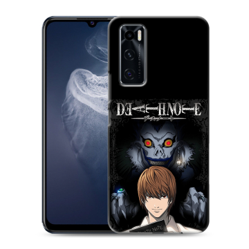 Силиконовый чехол на Vivo V20 SE с принтом Death note Тетрадь смерти