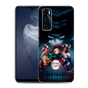Силиконовый чехол на Vivo V20 SE с принтом Demon Slayer Клинок рассекающий демонов Силиконовый чехол на Vivo V20 SE с принтом Demon Slayer Клинок рассекающий демонов