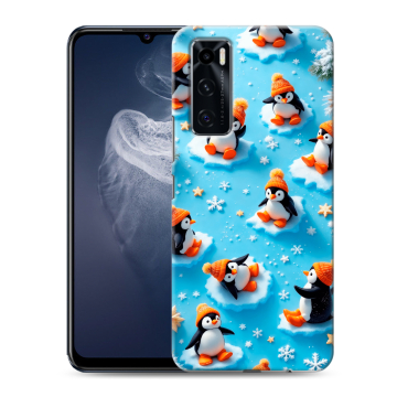 Силиконовый чехол на Vivo V20 SE с принтом Новый год