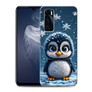 Силиконовый чехол на Vivo V20 SE с принтом Новый год