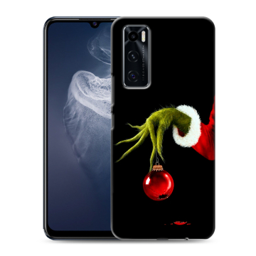 Силиконовый чехол на Vivo V20 SE с принтом Новый год Гринч
