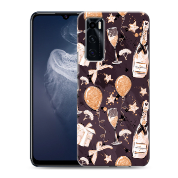 Силиконовый чехол на Vivo V20 SE с принтом Новый год
