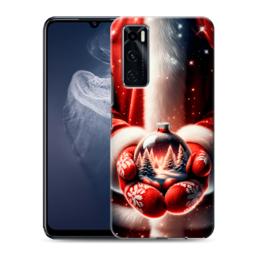 Силиконовый чехол на Vivo V20 SE с принтом Новый год