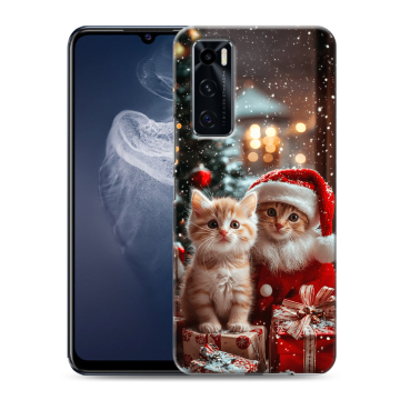 Силиконовый чехол на Vivo V20 SE с принтом Новый год