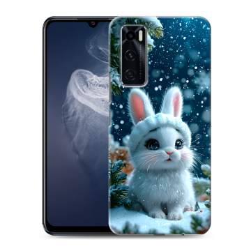 Силиконовый чехол на Vivo V20 SE с принтом Новый год