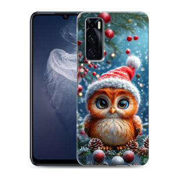 Силиконовый чехол на Vivo V20 SE с принтом Новый год Силиконовый чехол на Vivo V20 SE с принтом Новый год