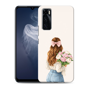 Силиконовый чехол на Vivo V20 SE с принтом женский Силиконовый чехол на Vivo V20 SE с принтом женский