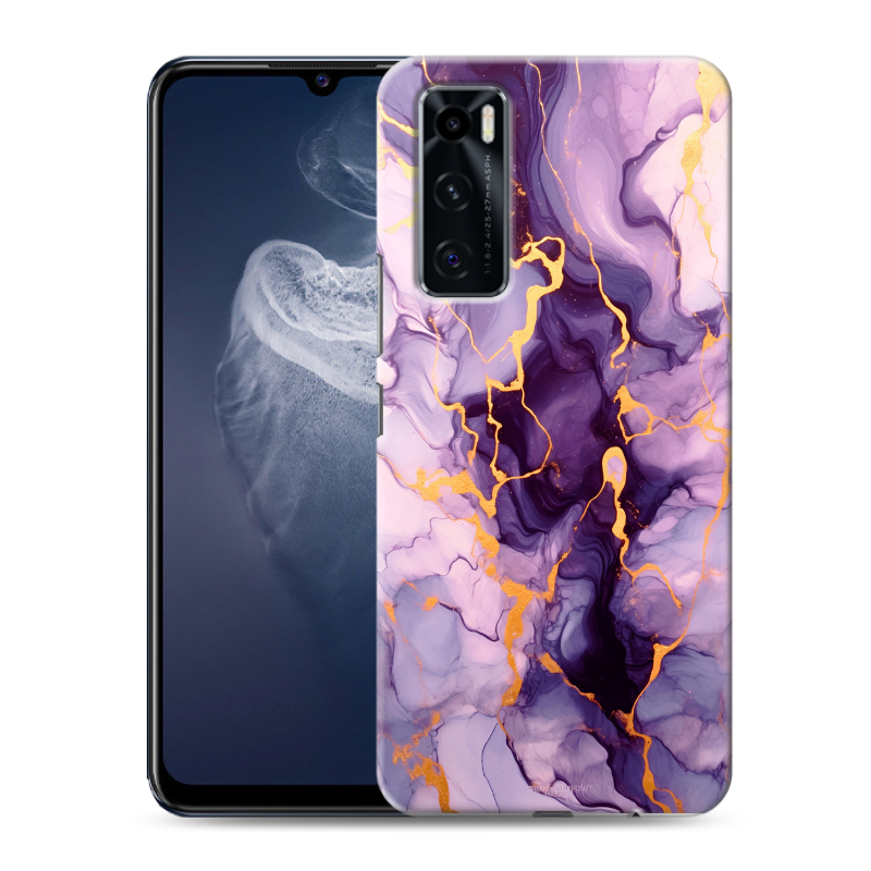 Силиконовый противоударный чехол на Vivo V20 SE с принтом Мрамор Силиконовый противоударный чехол на Vivo V20 SE с принтом Мрамор