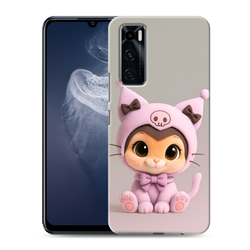 Силиконовый чехол на Vivo V20 SE с принтом Куроми Kuromi Силиконовый чехол на Vivo V20 SE с принтом Куроми Kuromi