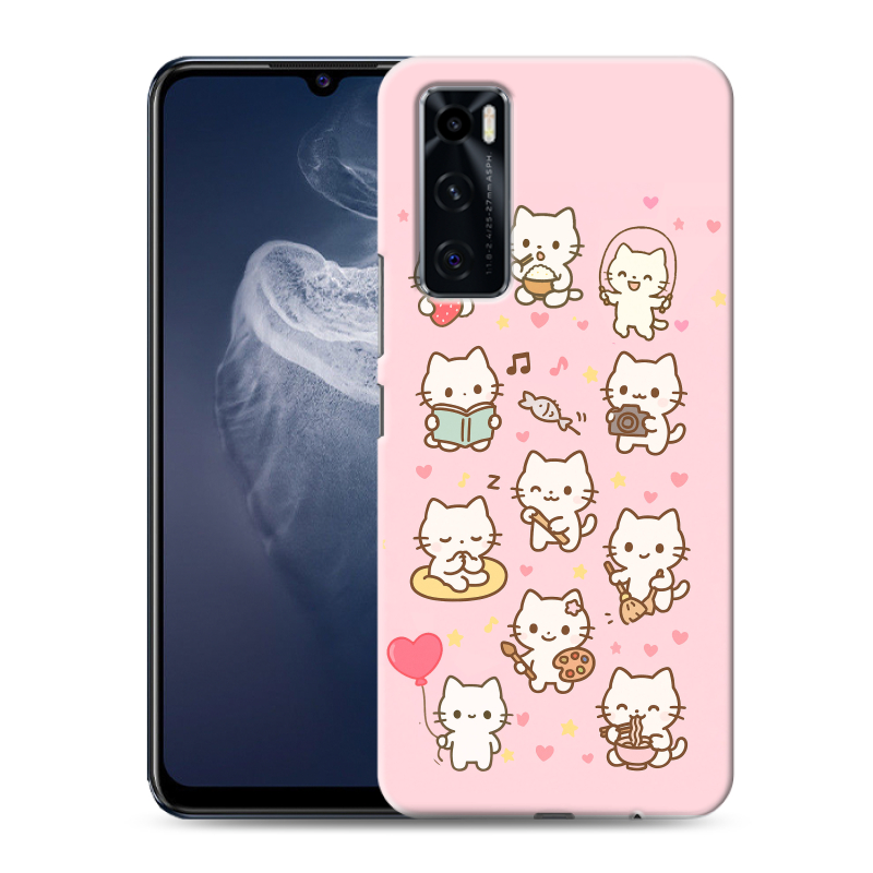 Силиконовый чехол на Vivo V20 SE с принтом Hello Kitty Хелоу Кити Силиконовый чехол на Vivo V20 SE с принтом Hello Kitty Хелоу Кити