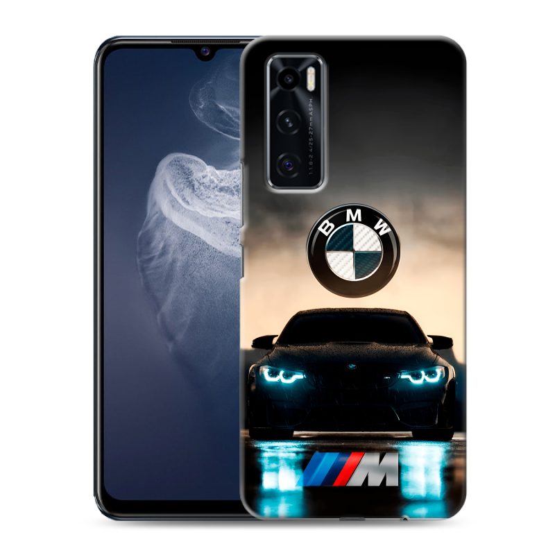 Силиконовый противоударный чехол на Vivo V20 SE с принтом БМВ BMW Силиконовый противоударный чехол на Vivo V20 SE с принтом БМВ BMW